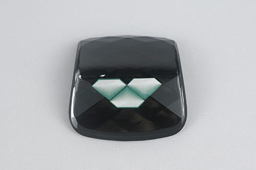 Automotive crystal glass trim for luxury car interiors and decorative accents